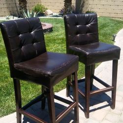 Bar stools 100% leather