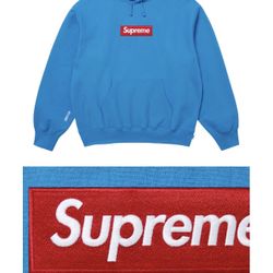 Supreme Box Logo Cyan