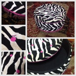 Bombay kids zebra storage ottoman
