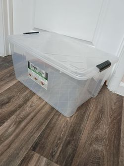 45 Quart Multi-Use Storage Bin, Greenmade InstaView  21"LX16"WX11"H