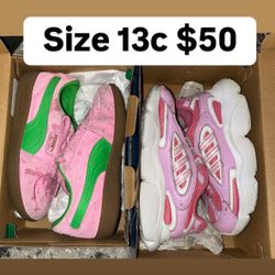 Adidas & Pumas Size 13c