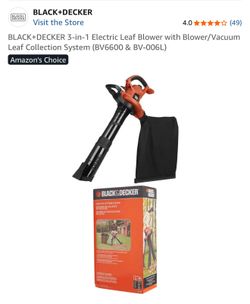 Black & Decker air blower and vac - corded