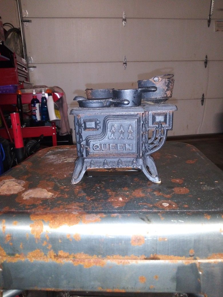 Antique Miniature Cast-iron Stove
