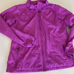 XL Columbia Winter Jacket Women Omni Tech Zip Pink Super Soft Fleece Lined Fall Soft Shell