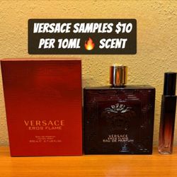 Versace Eros Flame 10mL Samples.                                (Read Description)