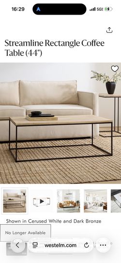 West Elm Streamline Coffee Table