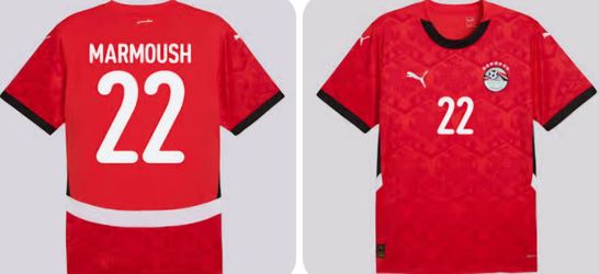 Marmoush 2026 world cup original jerseys with original patches