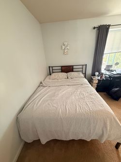 Queen bed and mattress