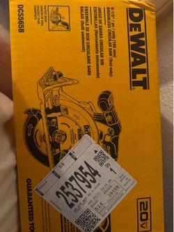 DEWALT DCS565B 20V MAX 6-1/2" Brushless Circular Saw brand new never opened