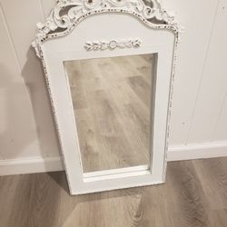 White Ornate Wall Mirror