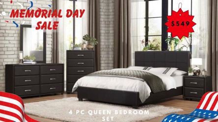 4 PC QUEEN BEDROOM SET