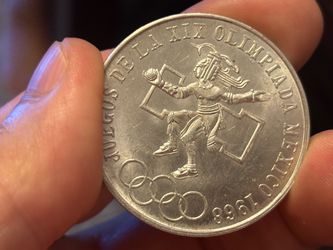 25 pesos 1968. Vintage coin of Mexico