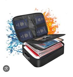 DocSafe Document Bag with Lock,Fireproof 3-Layer File...