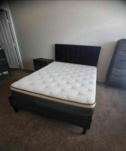 Queen Mattress and Bed Frame