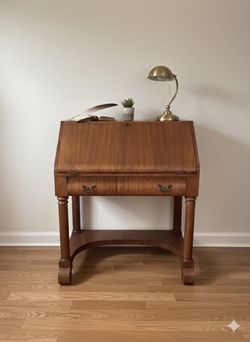 ✨ Antique Wooden Secretary Desk / Slant Front Writing Bureau ✨
