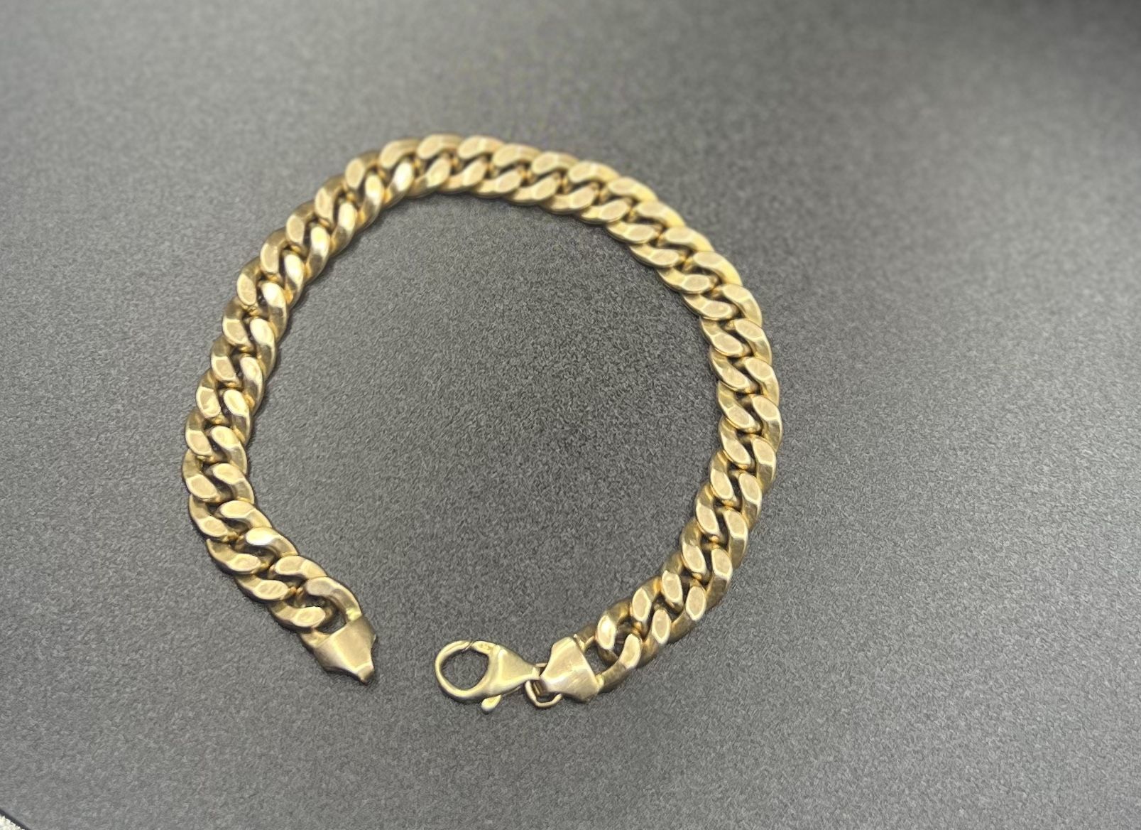 14k Hollow Gold Miami Cuban Bracelet 