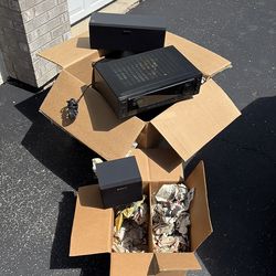 Sony receiver with five speakers