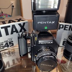 Pentax 645 And A Bunch Of Accessories 