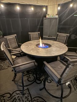 Garden Furniture Broyhill Thornwood Fire Pit Outdoor Dining