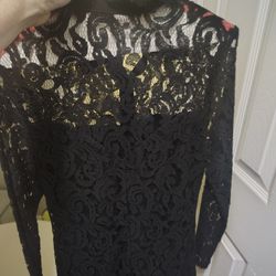 Lace Dress Size 8 Black