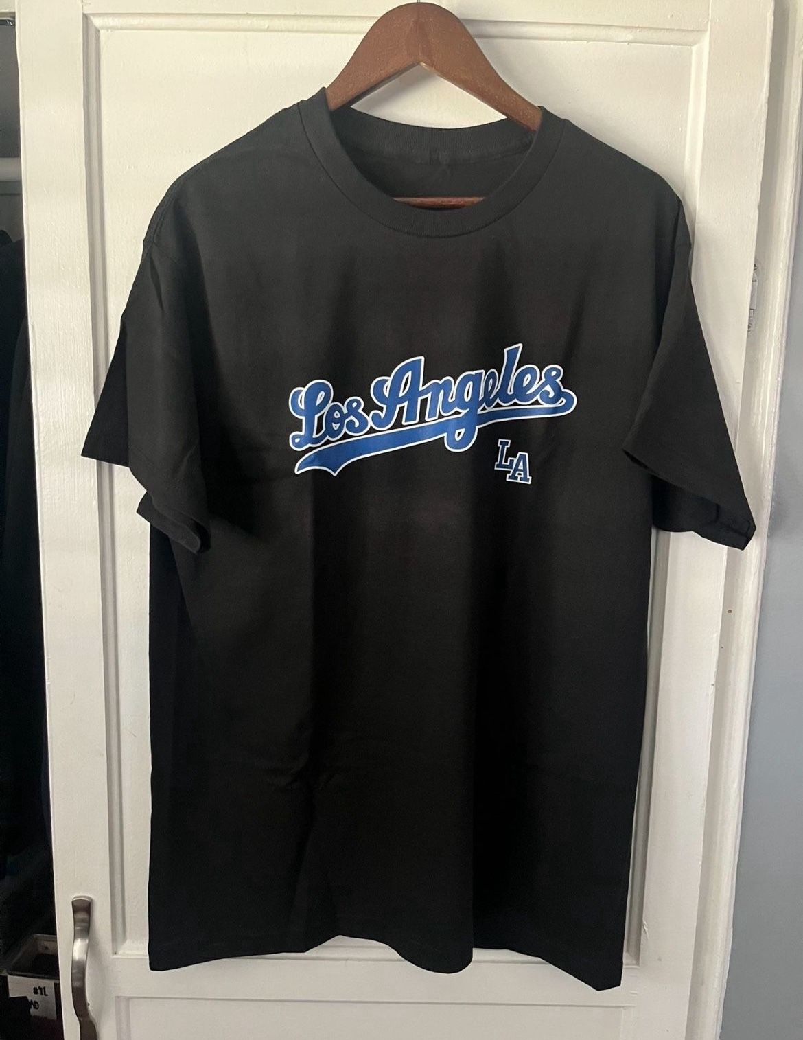 Brand New Black Los Angeles Dodgers Baseball Tee Size Large