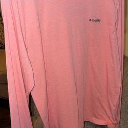 Columbia Soft Pink/Peach Long Sleeve Top
