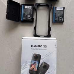 📸 Insta360 X3 Camera – Brand New + Accessories (Like New) 🎥