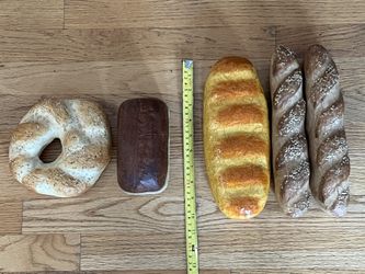 Faux Fake Bread Staging House Kitchen 5 Pcs Heavy Duty/Quality