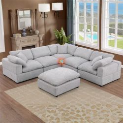 Oversized Customizable Modular Sectional Sofa Couch