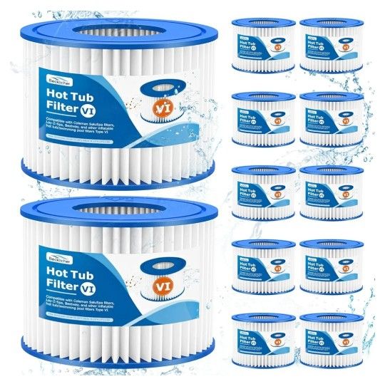 12 Pack Hot Tub Filters
