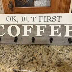 Coffee Cups Holder Hanging Wall Mounted Cup Organizer 