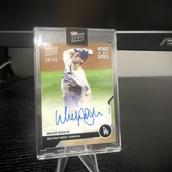 LA DODGERS - Topps Now Walker Buehler 2020 World Series AUTO /99 - LIMITED RUN!!