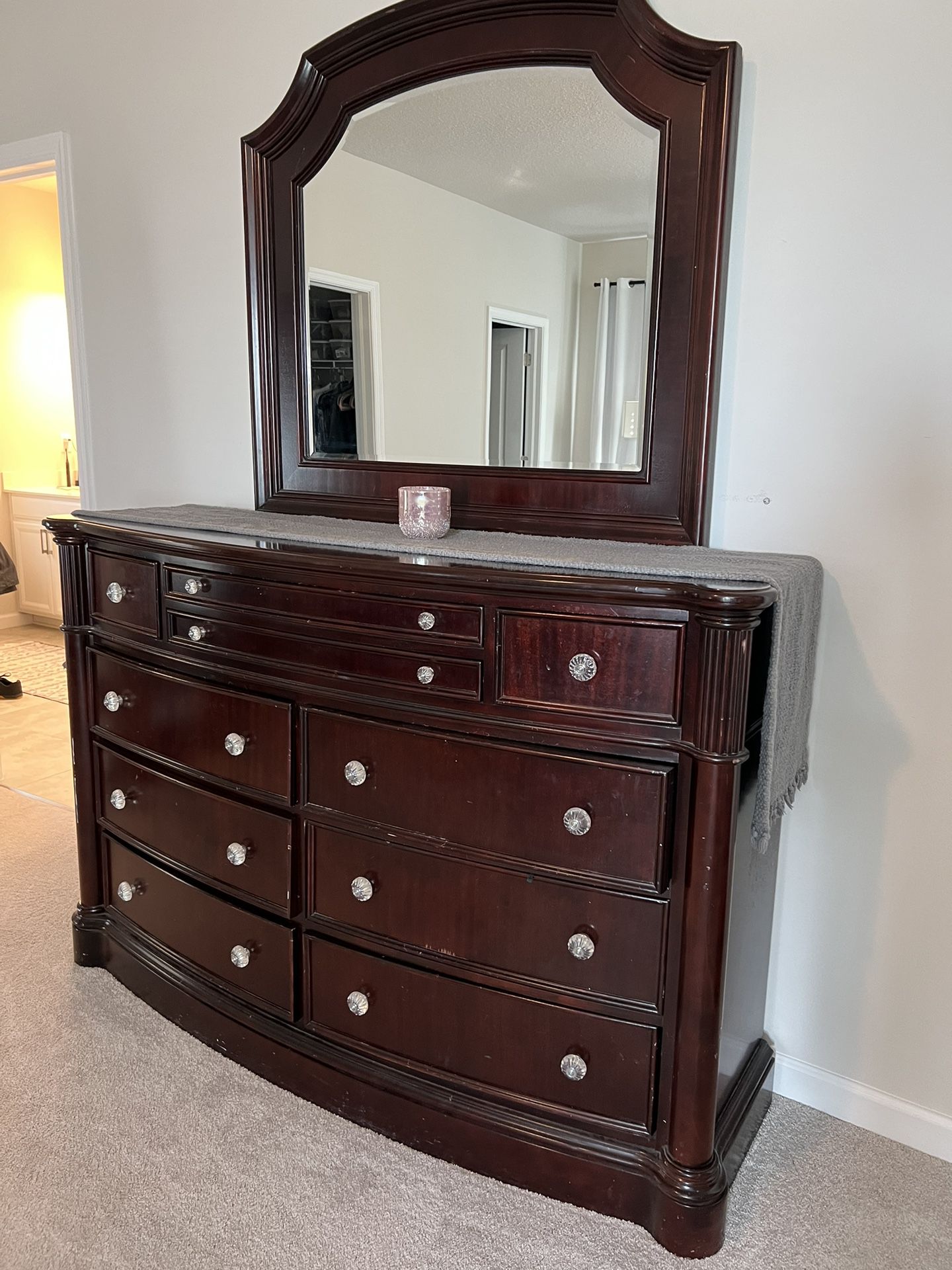 Large Dresser And Mirror 