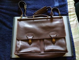 Jack Georges VTG UNIVERSITY PROFESSIONAL LEATHER DOWEL BRIEFCASE Shoulder Bag