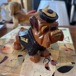 Carter Hoffman Yale wooden Bulldog 