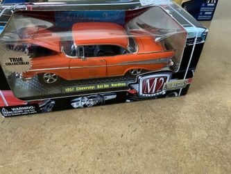 Collectibles M2 True collectible 1957 Orange Chevy Bel Air Die Cast Body.
