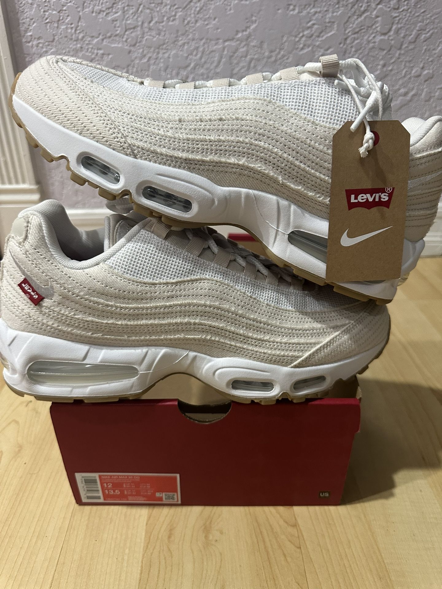 Nike Air Max 95 OG \'Levis\' Light Orewood Mens Shoes Size 12 HM4743 100 (NEW) Levi main image 4