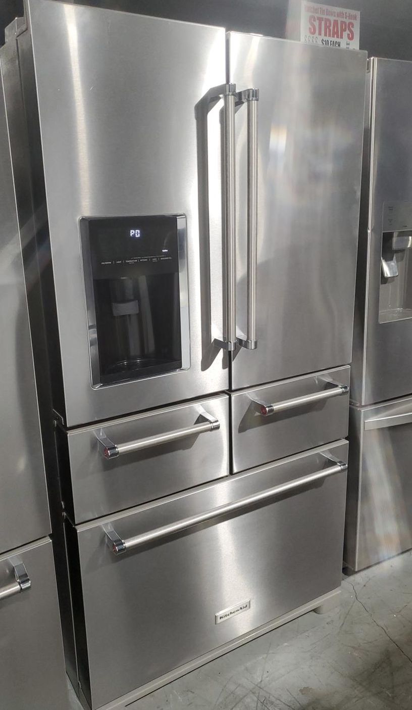 KitchenAid 4 Door Stainless Steel Fridge