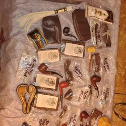 Collector's estate tobacco pipes and lots of tobacco accessories