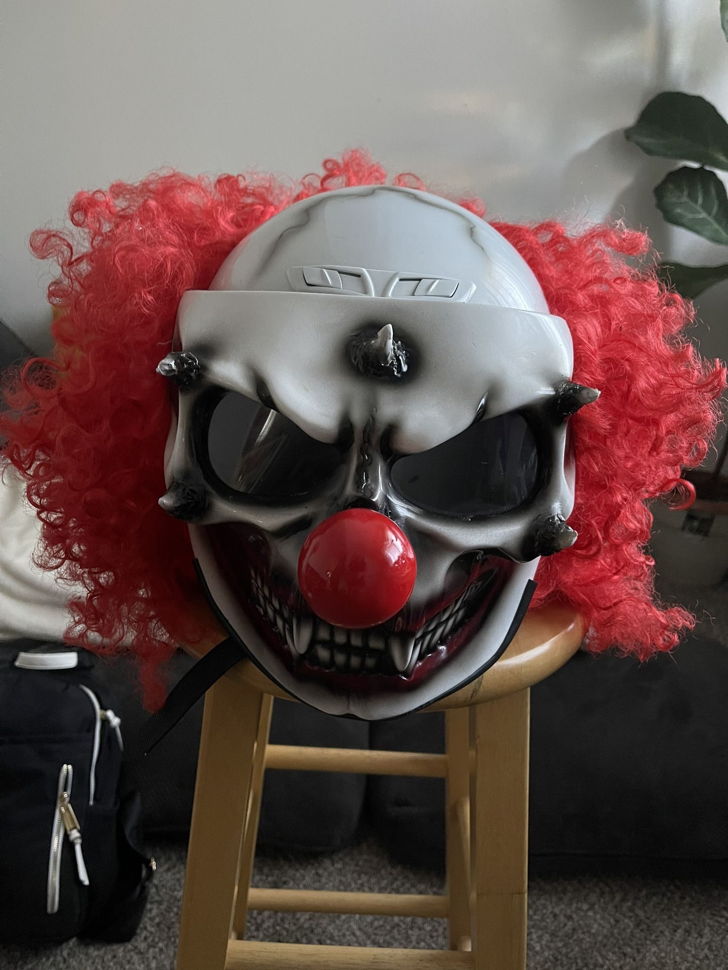 Killer Clown Motorcycle Helmet Crazy Clown scary
