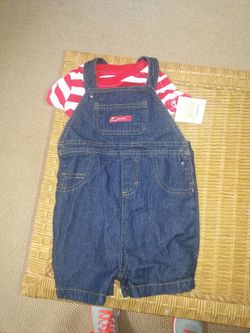 Carter's Just One boy over all shorts