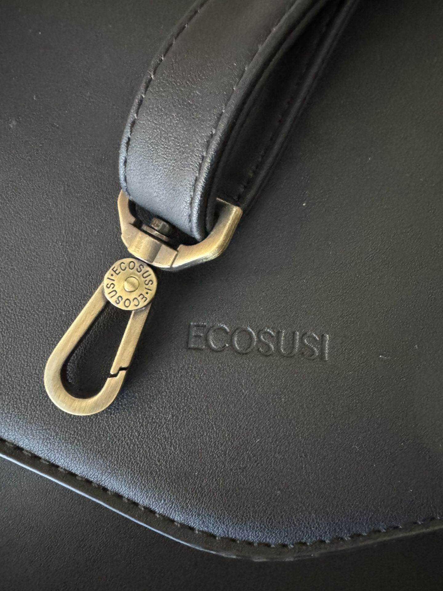 ECOSUSI Laptop Bag for Women Vegan Leather Messenger Bag Fashion Briefcase Computer Satchel Bag 