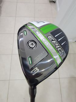 LEFTY Callaway Epic Speed 3 Wood 15* Hzrdus Smoke 5.5 Regular Left Handed W/Head Cover *Mint