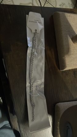 Stainless steel double layer bracelet