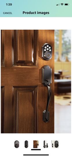 Kwikset 99090-019 Deadbolt, Venetian Bronze and Door Handle
