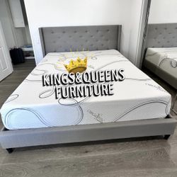 NEW KING BED FRAME WITH MATTRESS 