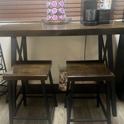 Table With Two Stools