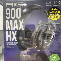 RIG 900 MAX Universal Dual Wireless Gaming Headset with Bluetooth 5.2 for Xbox, PlayStation, and PC - Multi-Function Charging Base - Up to 60 Hours Ba