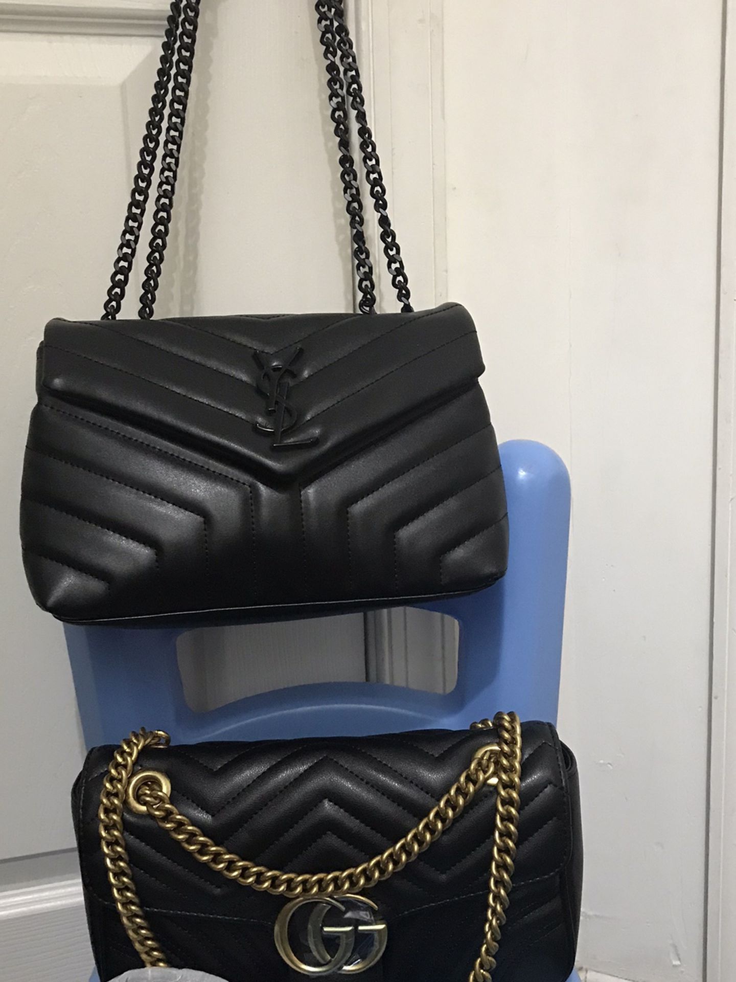 Small YSL Loulou And GG Bags