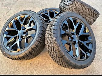 22" Chevy Silverado Wheels Tires Tahoe Rims GMC Yukon Escalade Sierra-We Finance